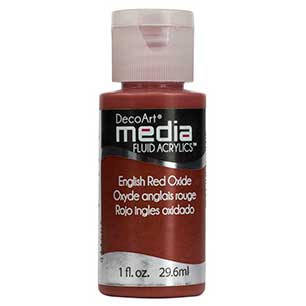 DecoArt Media Fluid Acrylic Paint - English Red Oxide